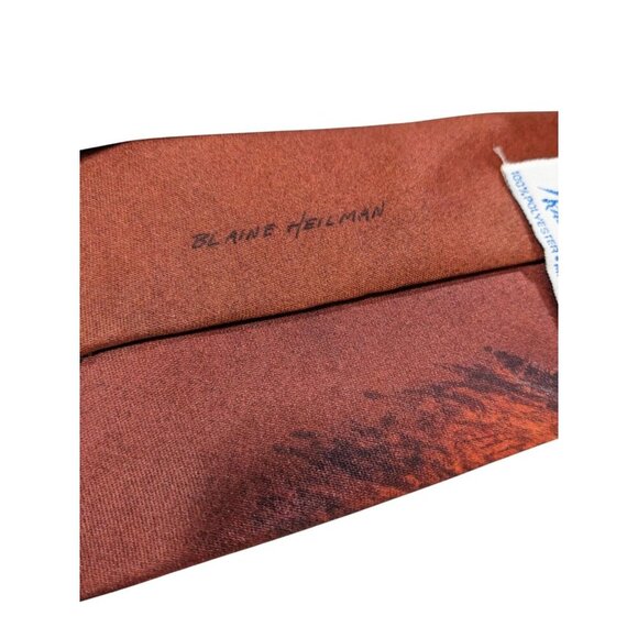 Vintage Ralph Marlin Neck Tie Blaine Heilman Art Mules Made in the USA Donkey - Picture 5 of 5